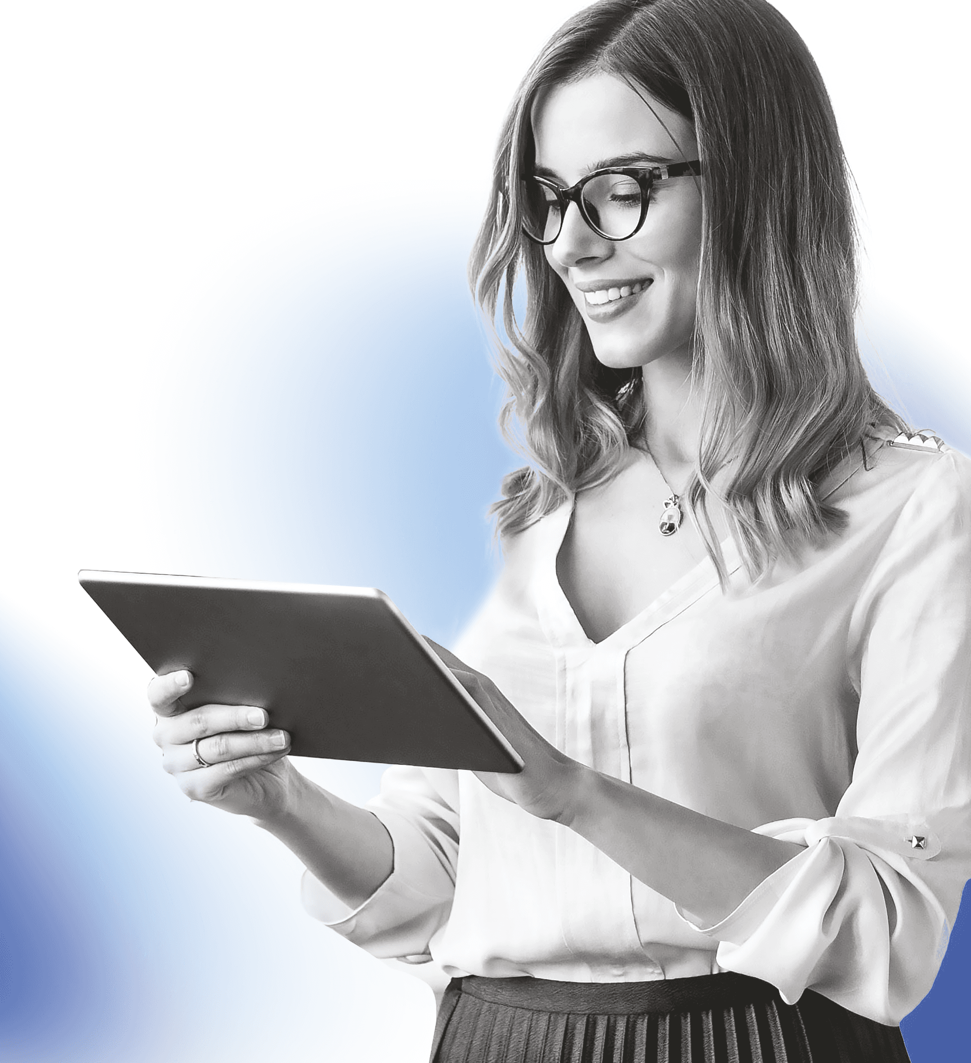 persona mirando tablet