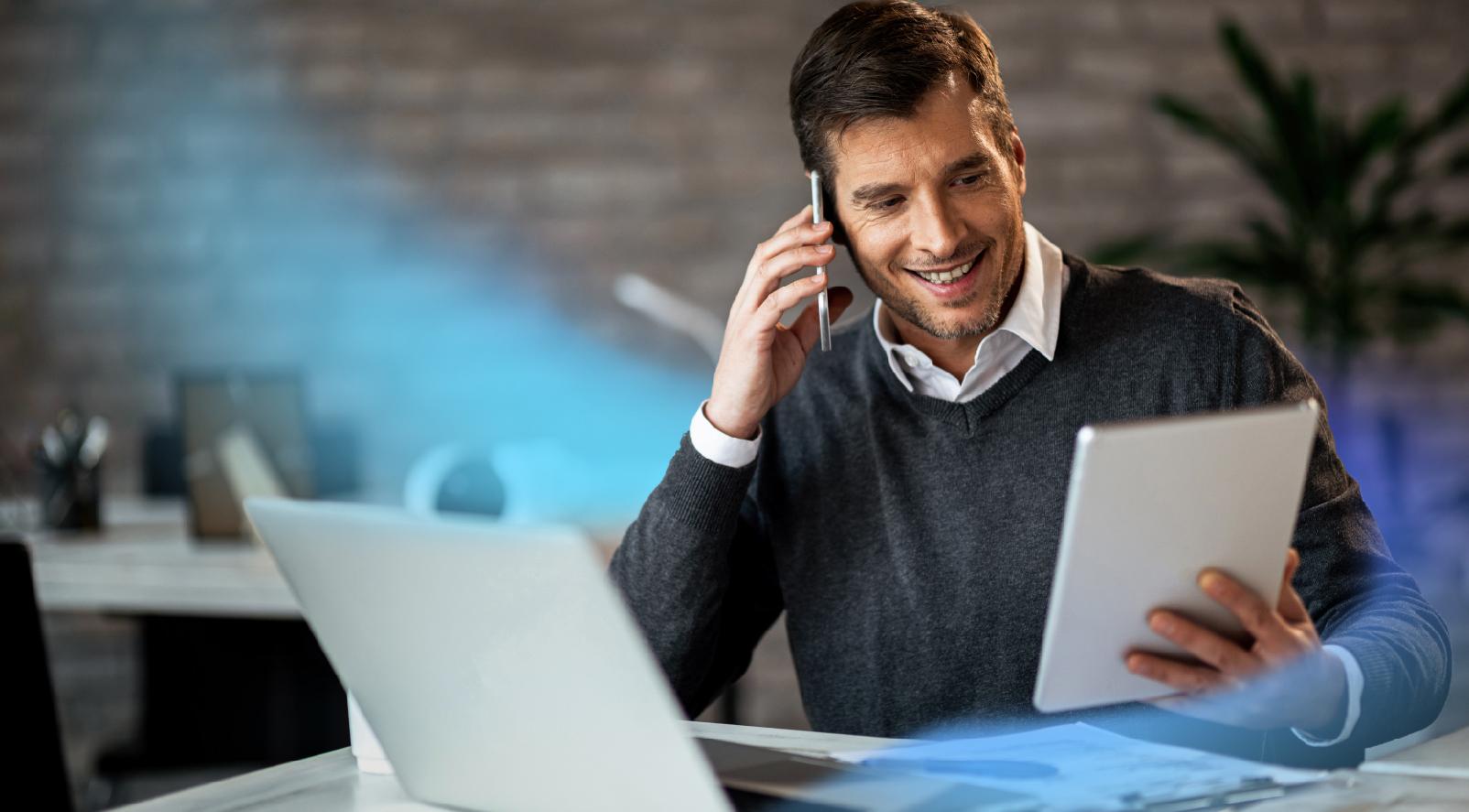 Man talking on the phone