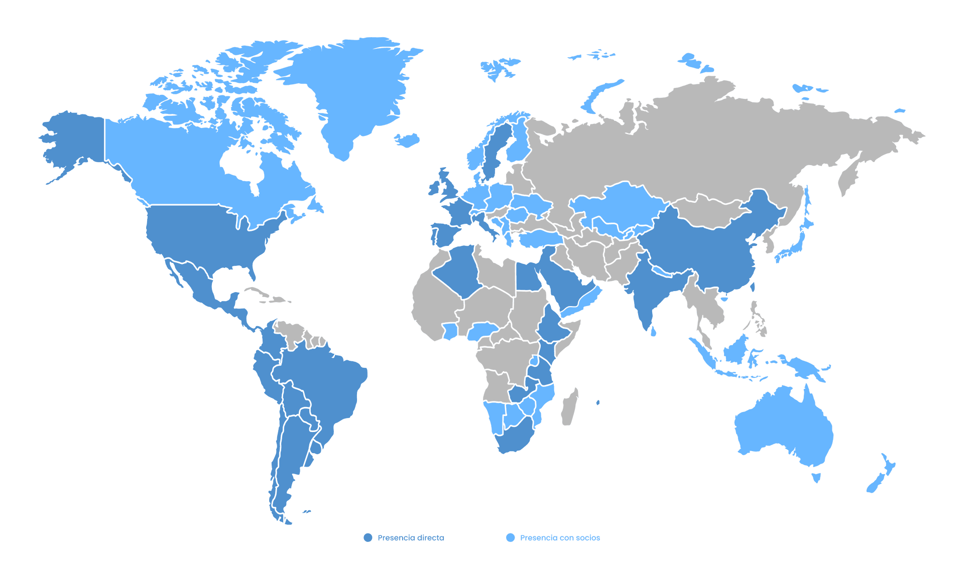 Mapa presencia SEIDOR